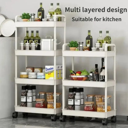 Multifunctional Kitchen Storage Cart | Household Organizer