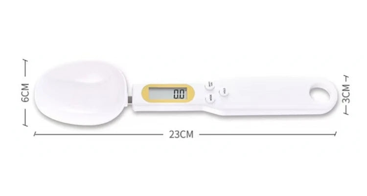 OIMG High-Precision Digital Weighing Spoon Scale, 0.1g-500g, LED Display