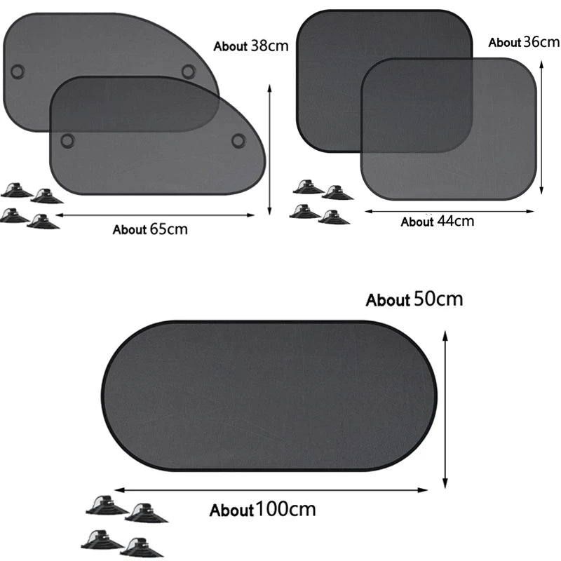 Universal Car Sunshade Covers with Folding Visor Reflector for UV Protection