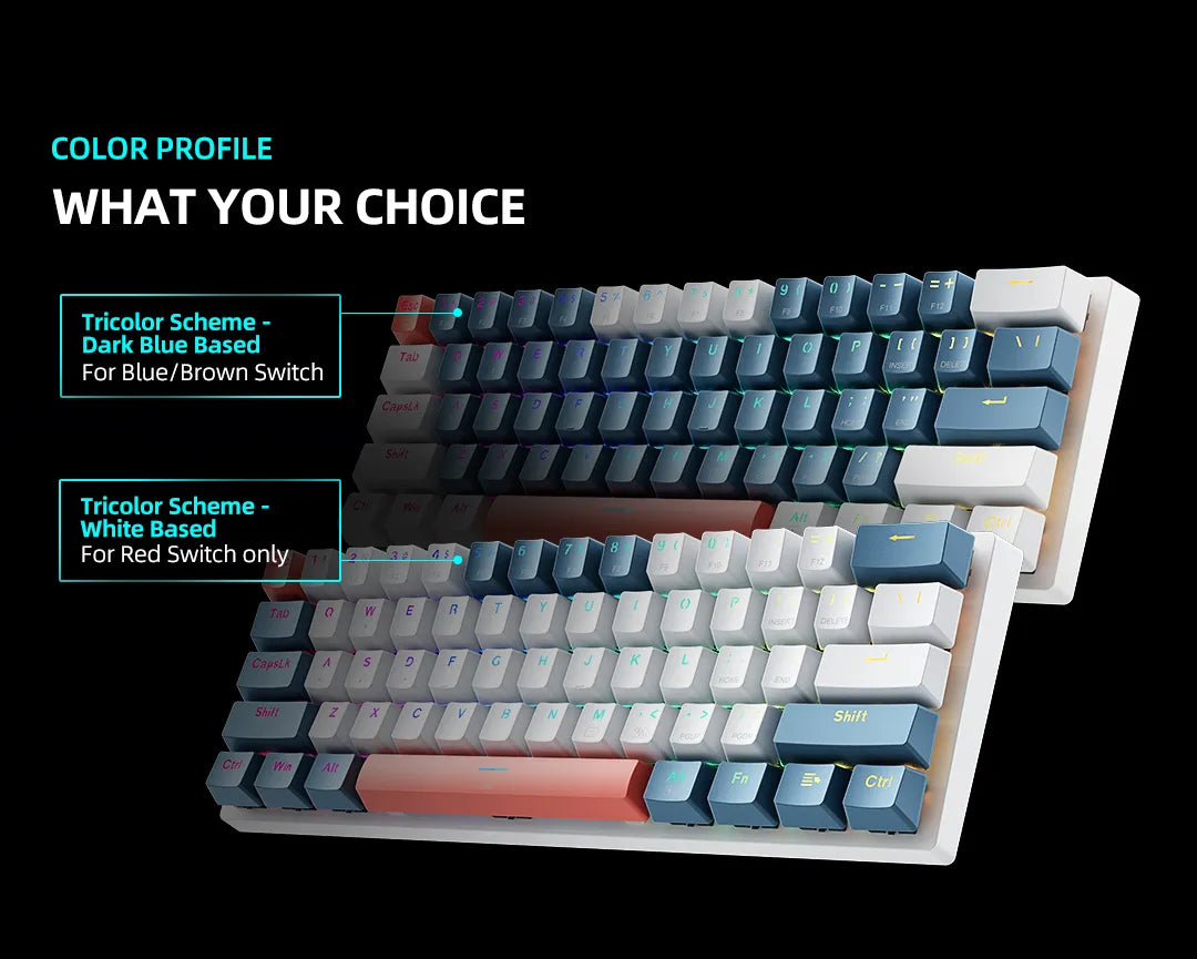 MACHENIKE K500-B61 Mini Mechanical Gaming Keyboard - 60% RGB Hot-Swappable