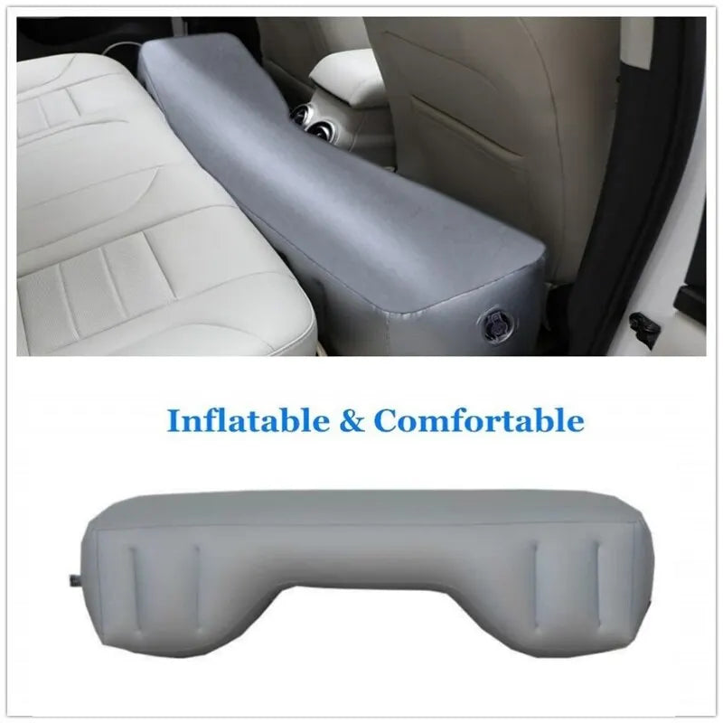 Inflatable Car Backseat Gap Pad made of durable PVC, easy to inflate and store