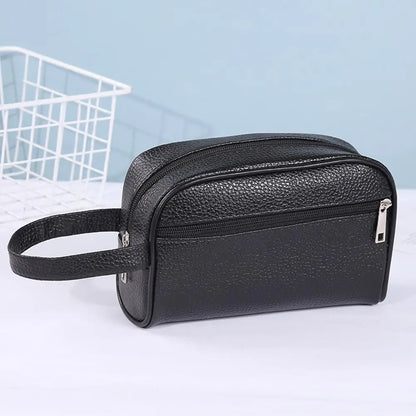 Men's Retro PU Leather Wristlet Wallet - Luxury Business Coin Purse