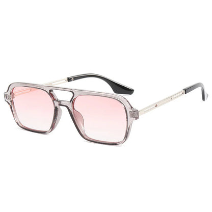 SHOPAHOLIC square sunglasses for women with UV400 mirror lenses and anti-reflective coating, featuring a durable plastic frame.