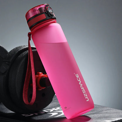 UZSPACE 500/1000ml leakproof sports water bottle with Tritan plastic