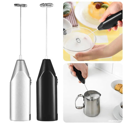 BALASHOV Handheld Electric Milk Frother – Battery-Powered Whisk for Coffee & More