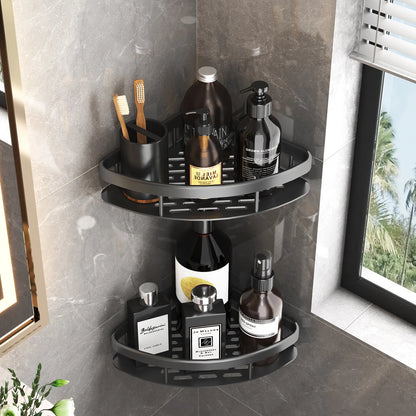 Aluminum Bathroom Shelf and Kitchen Organizer