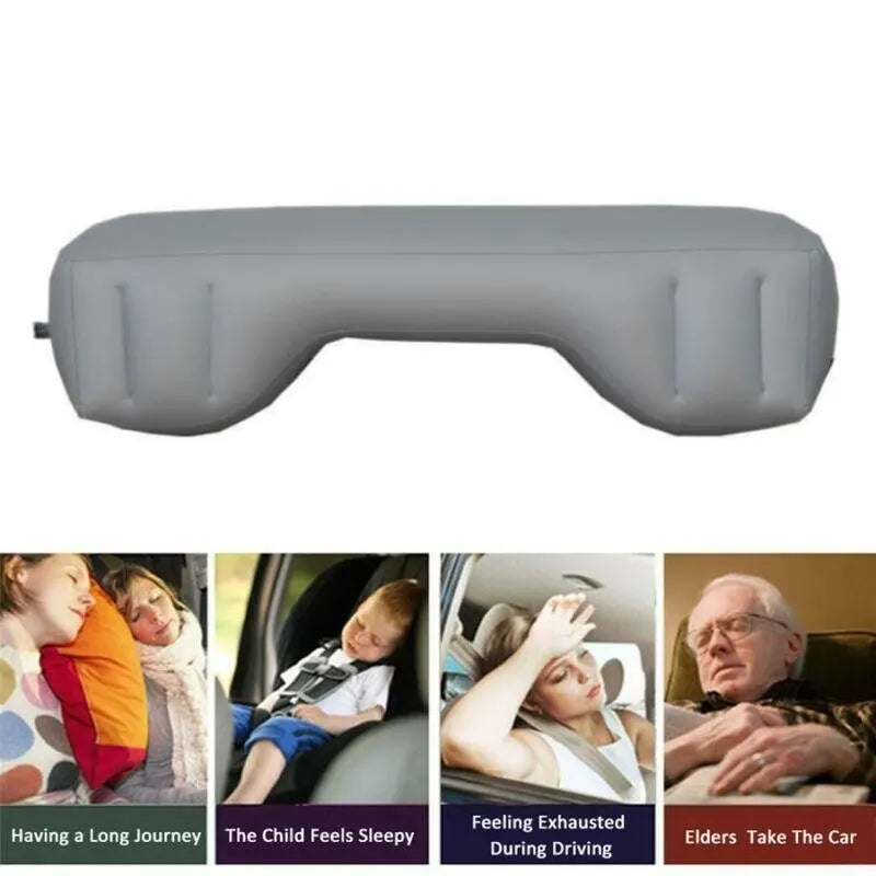 Inflatable Car Backseat Gap Pad made of durable PVC, easy to inflate and store