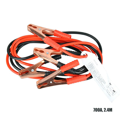 4M copper jumper cables for emergency power start, includes red and black leads.