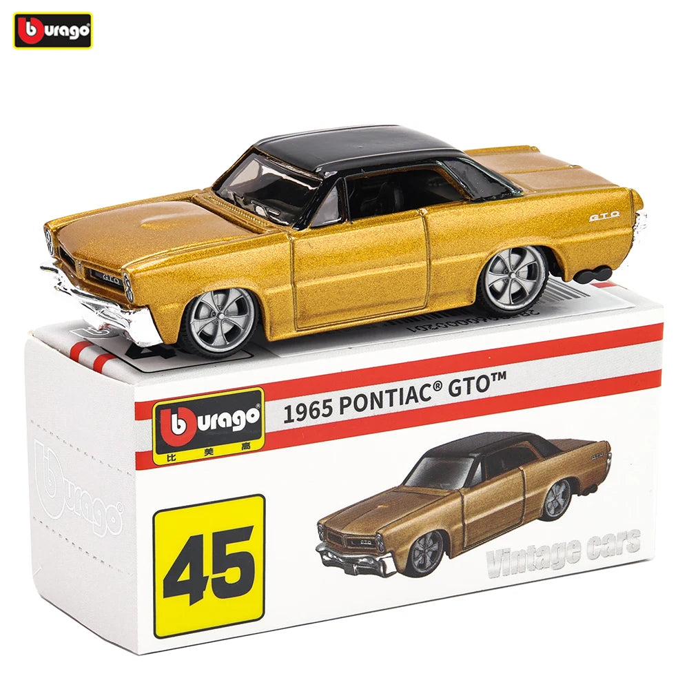 Bburago 1965 Pontiac GTO Car Model – Collectible Toy for Boys