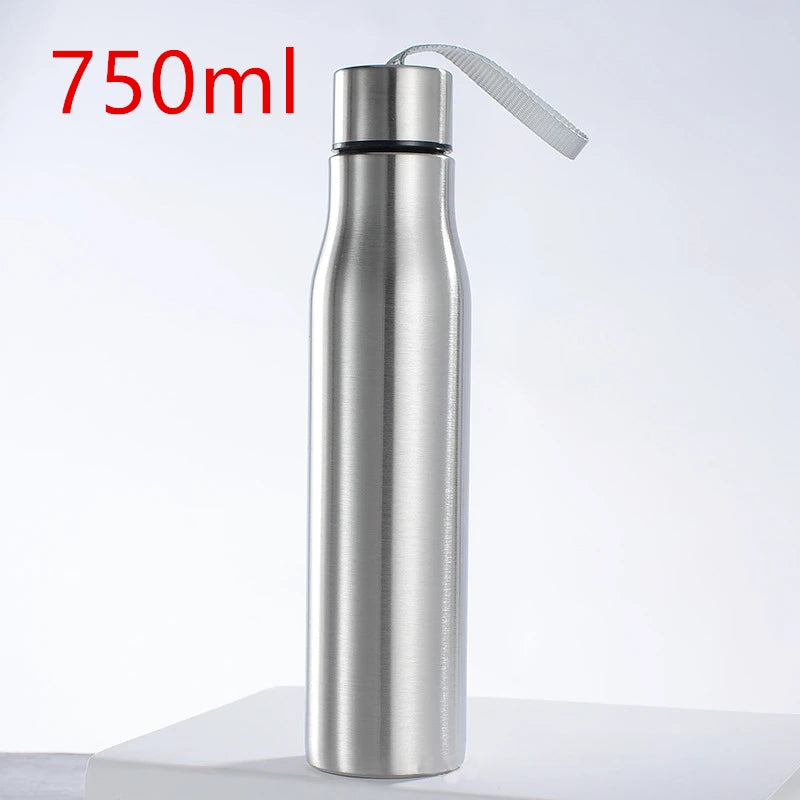 Durable stainless steel sport water bottle available in 500ml and 1000ml