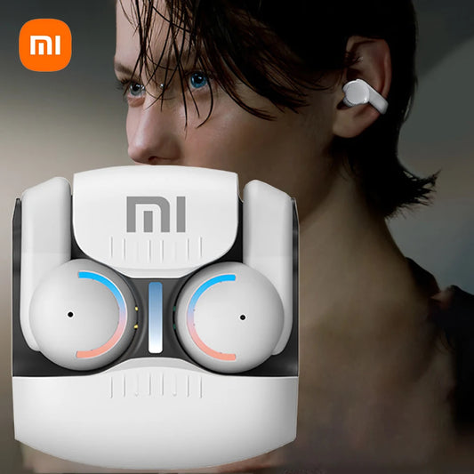 Xiaomi Mijia B5 OWS Clip-on Wireless Bluetooth Headphones with ENC, NFC, and long battery life. Ideal for gaming and casual listening with in-ear design and low latency.