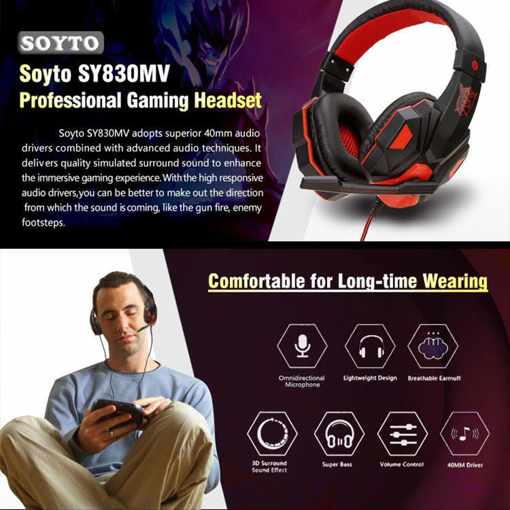 Bluetooth 5.1 Gaming Headset