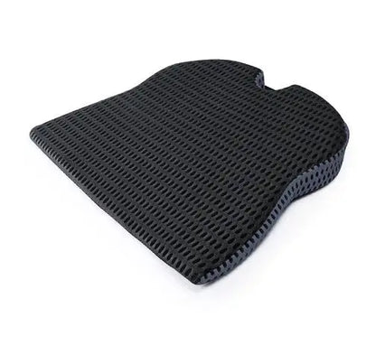 Memory foam wedge cushion for car seats, office chairs, and wheelchairs.