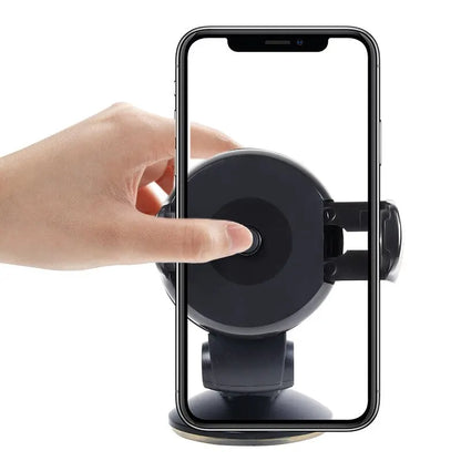 Universal Car Phone Holder with Silicone Suction Cup – 360° Adjustable Mount