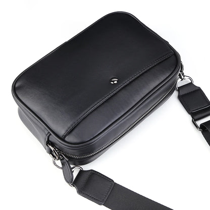 VKTECH Casual Business Shoulder Bag made from soft PU leather, perfect for daily use.