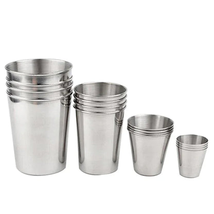 Stainless Steel Cups - Portable Drinkware Set