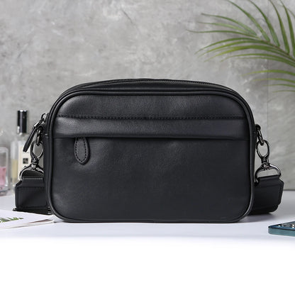 VKTECH Casual Business Shoulder Bag made from soft PU leather, perfect for daily use.