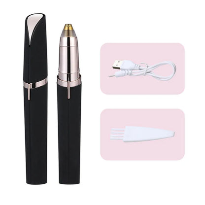 Women's Electric Eyebrow Trimmer - Painless Facial Hair Remover & Shaper