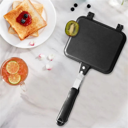 Double Sided Non-stick Frying Pan Sandwich Maker with Handle