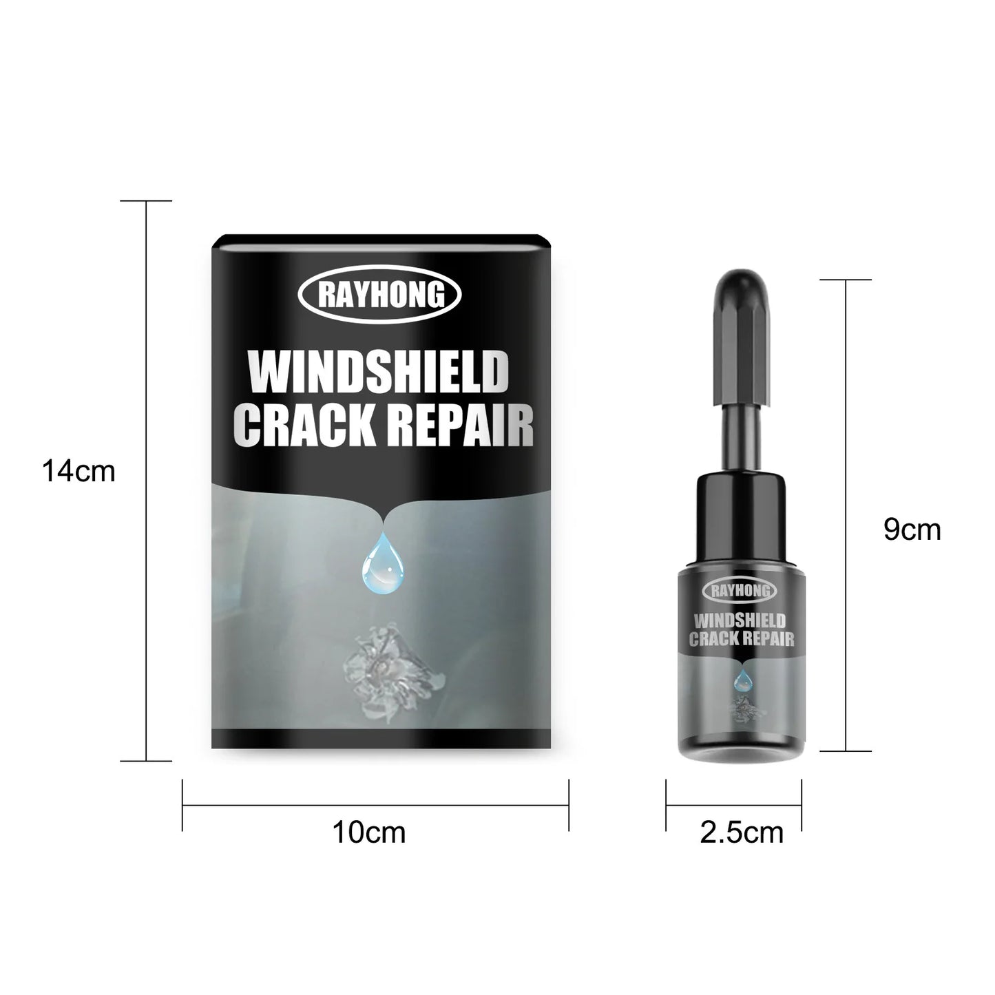 Geruiou Automotive Windshield Crack Repair Fluid | 20ml Glass Repair Agent