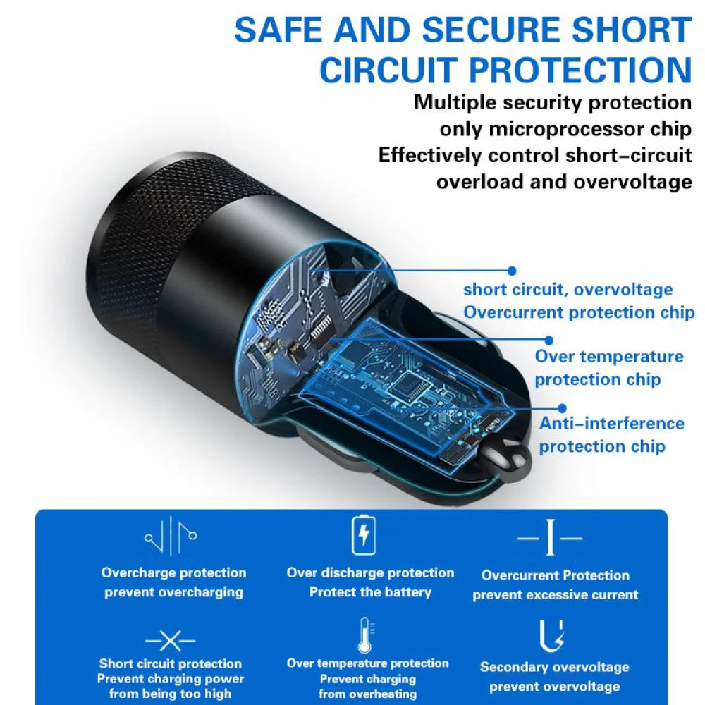 66W USB Car Charger