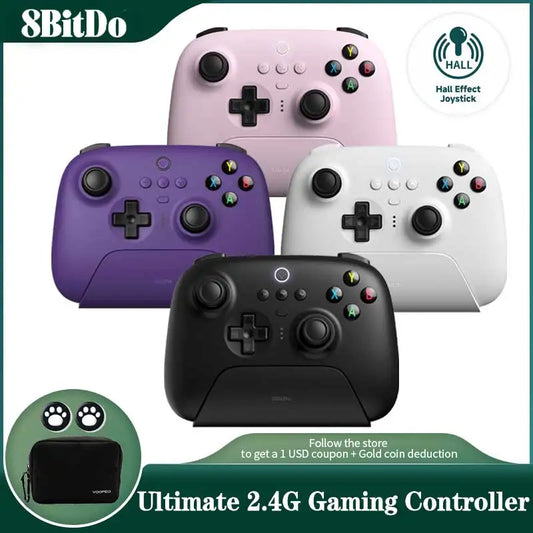 8BitDo Ultimate Wireless Controller with Hall Joystick & Charging Dock