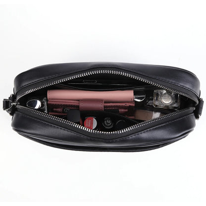 VKTECH Casual Business Shoulder Bag made from soft PU leather, perfect for daily use.