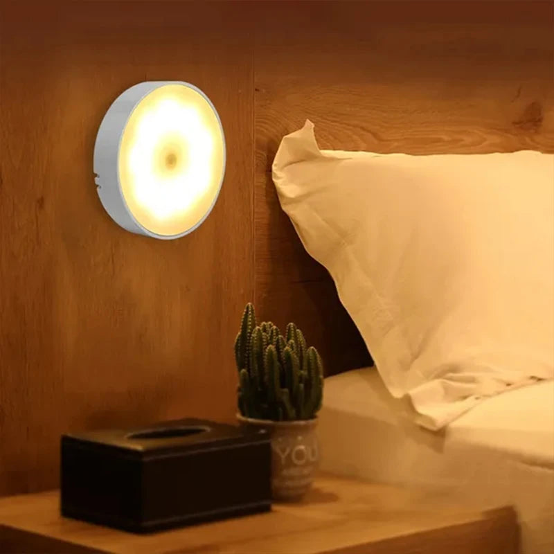 Super-Cheese PIR Motion Sensor LED Night Light USB Rechargeable Heart-Shaped Lamp