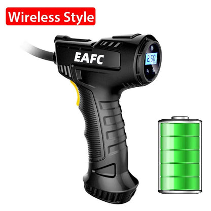 120W Handheld Air Compressor, Wireless/Wired Inflatable Pump, Digital Tire Inflator