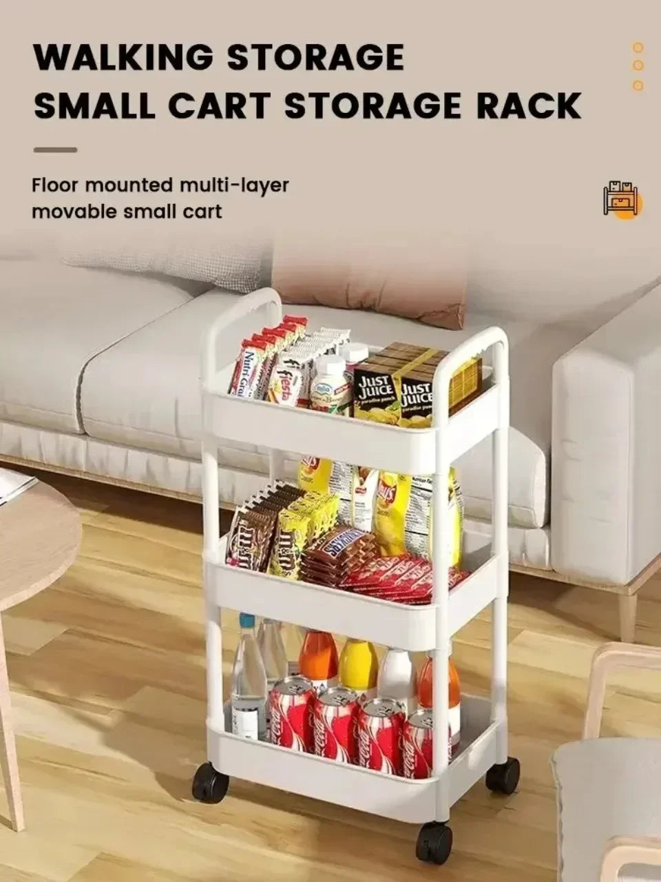 Multifunctional Kitchen Storage Cart | Household Organizer