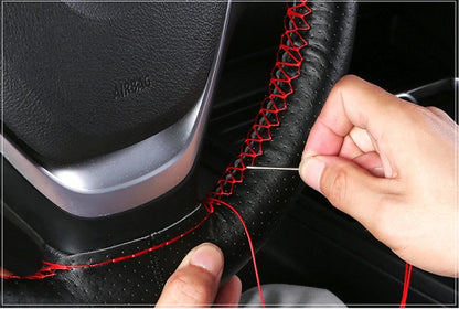 GNUPME Hand-Stitched Steering Wheel Cover