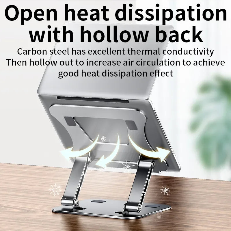 Adjustable Aluminum Laptop & Tablet Stand with Cooling Support for 11-17.5" Devices