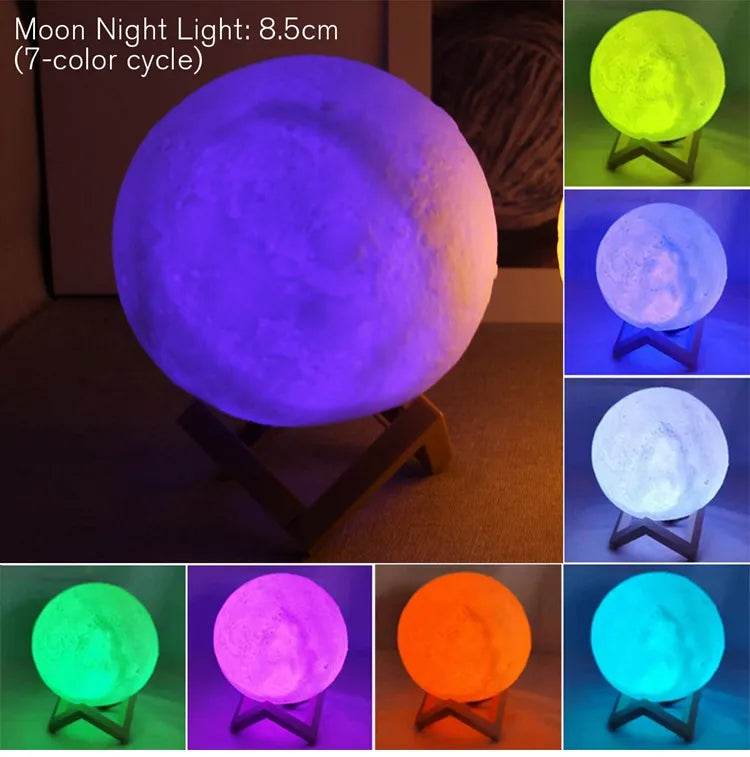 8cm moon lamp led night light