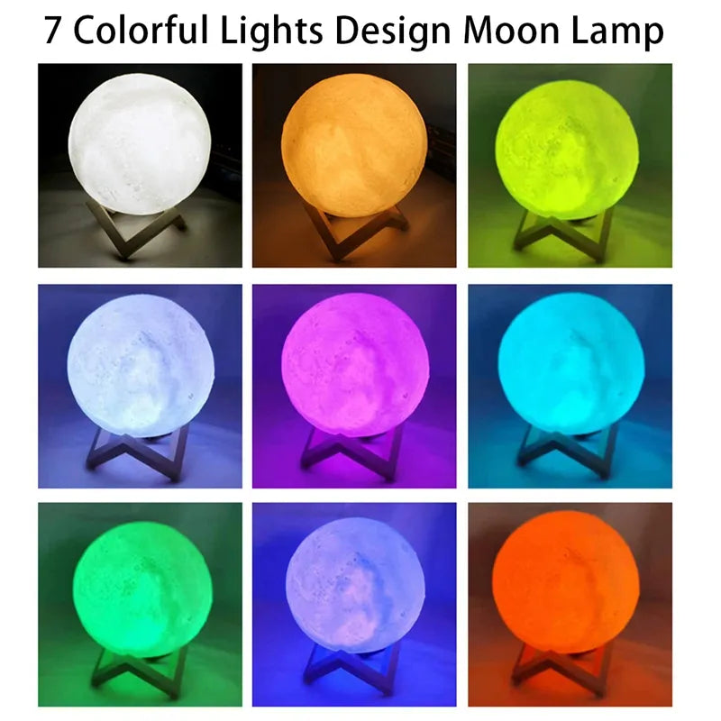 8cm moon lamp led night light