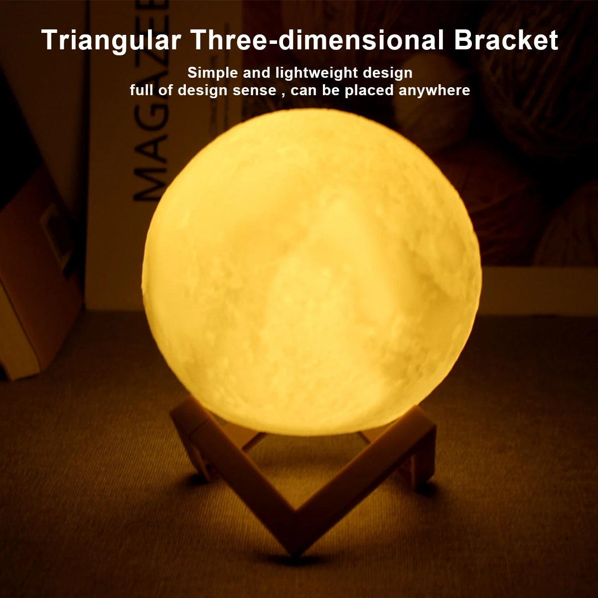 8cm moon lamp led night light