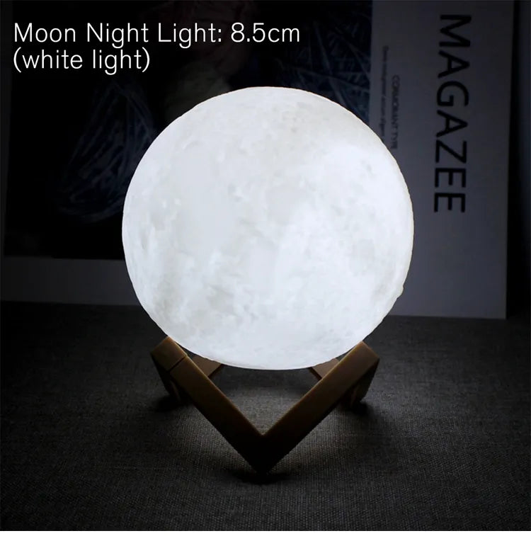 8cm moon lamp led night light