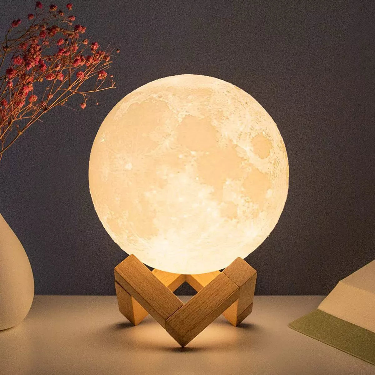 8cm moon lamp led night light