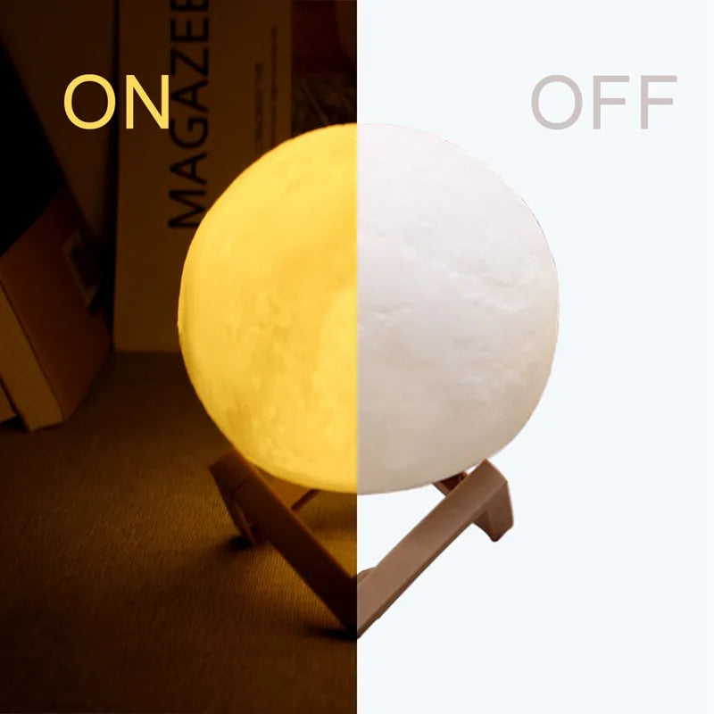 8cm moon lamp led night light