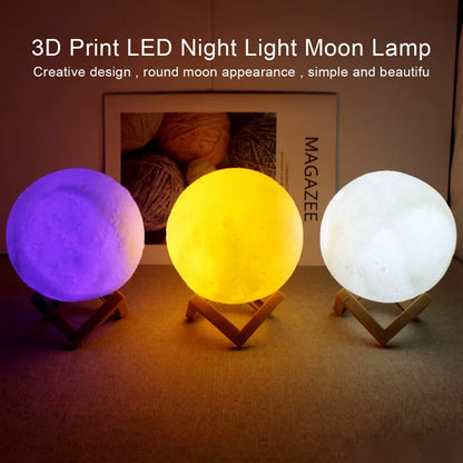 8cm moon lamp led night light