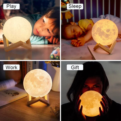 8cm moon lamp led night light